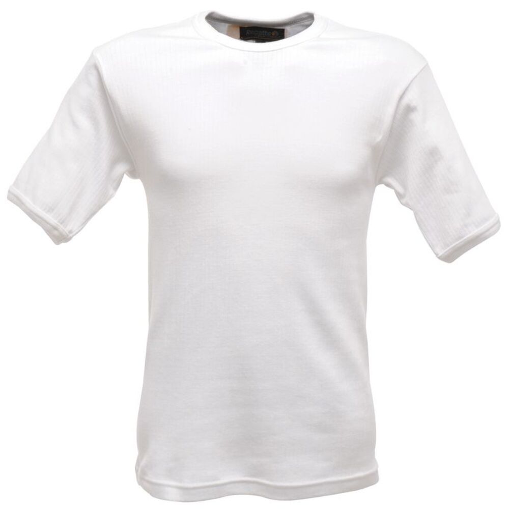 Regatta Professional Mens Thermal Short-Sleeved Base Layer Top / White